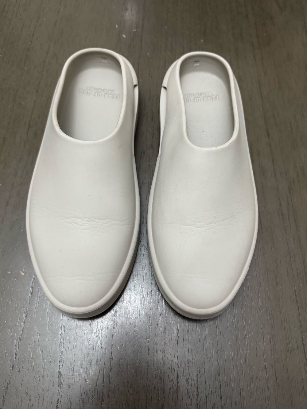 FEAR OF GOD Minimalist Unisex  Slip-On Clog — Grey Size 38/7.5